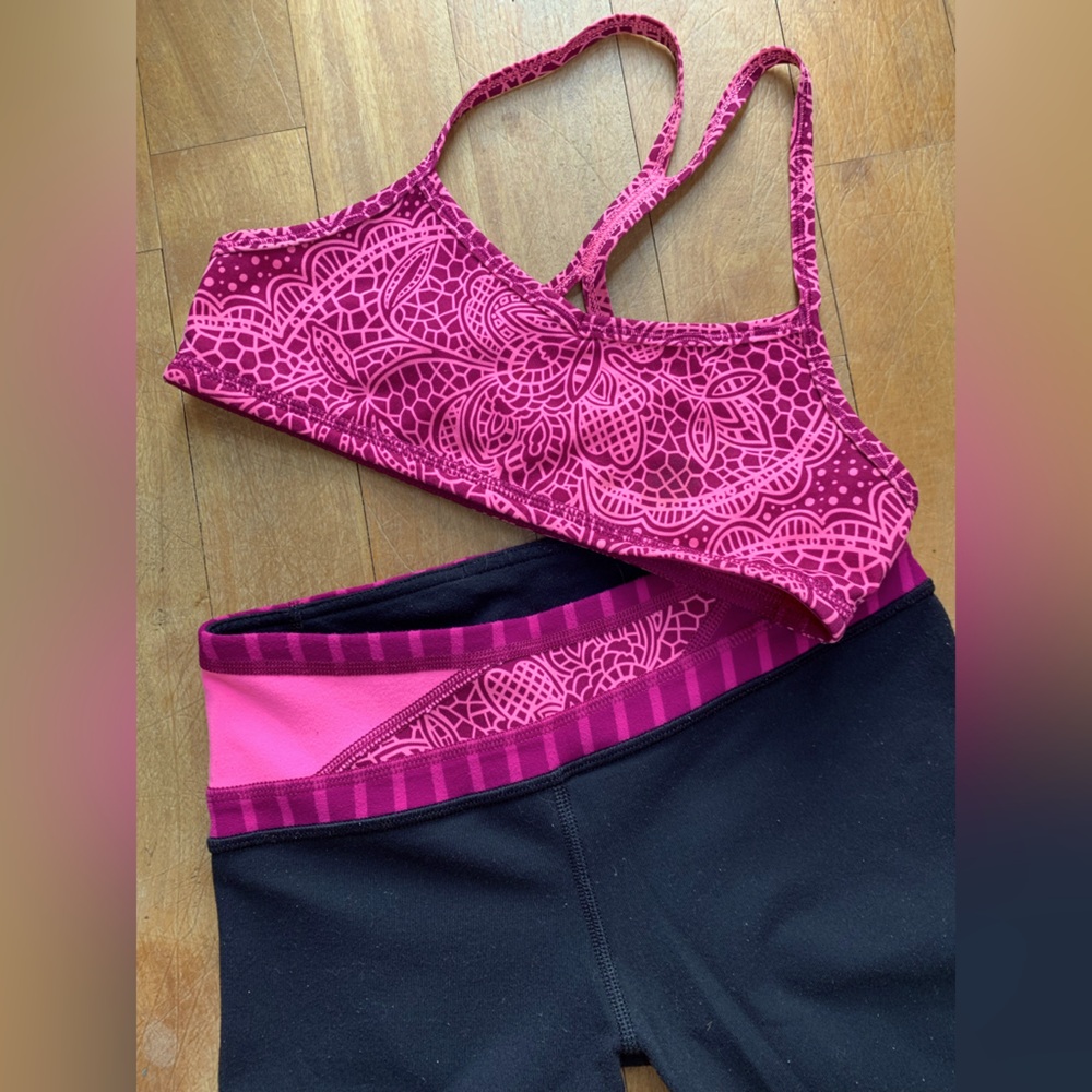 Ivivva leggings and sports bra set girls 8